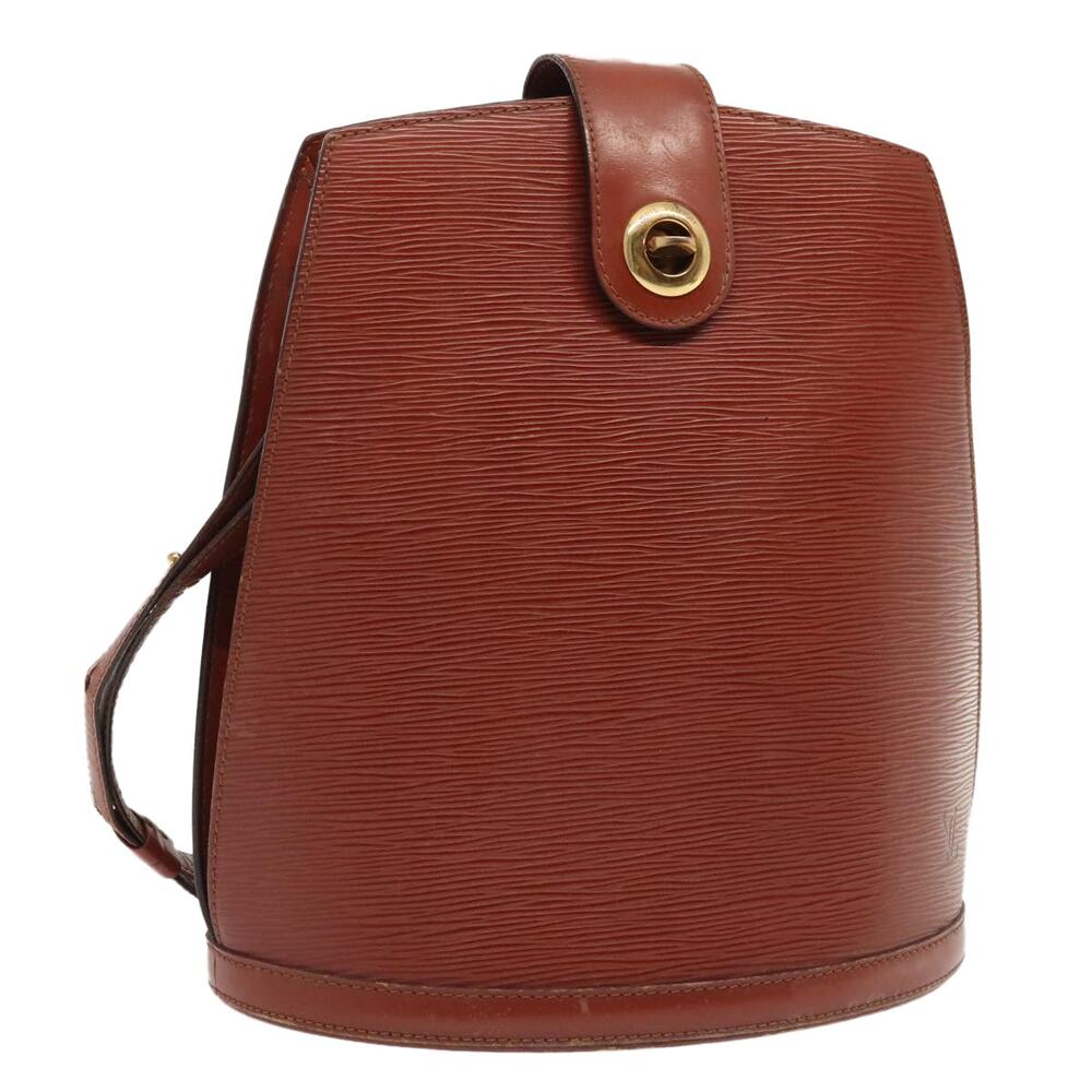 LOUIS VUITTON Epi Cluny Shoulder Bag Brown M52253